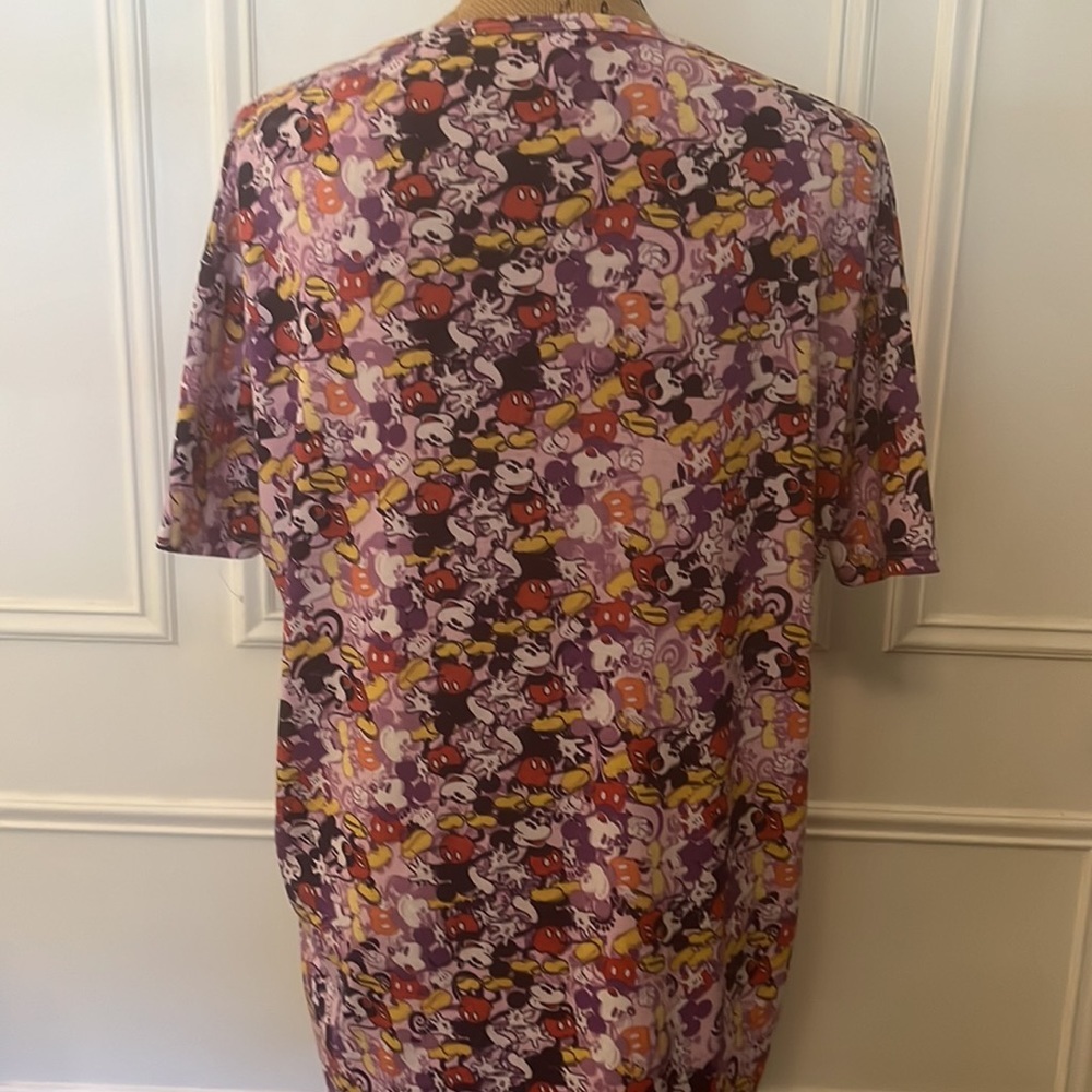 LuLaRoe Disney Mickey MousePurple Irma Women’s Top Size XXS - Picture 2 of 4
